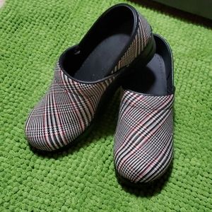 Sanita Danish Plaid Clogs